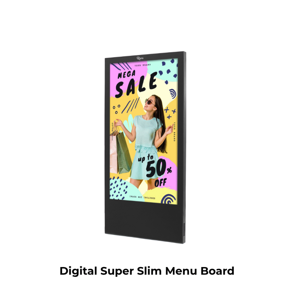 Digital Super Slim Menu Board