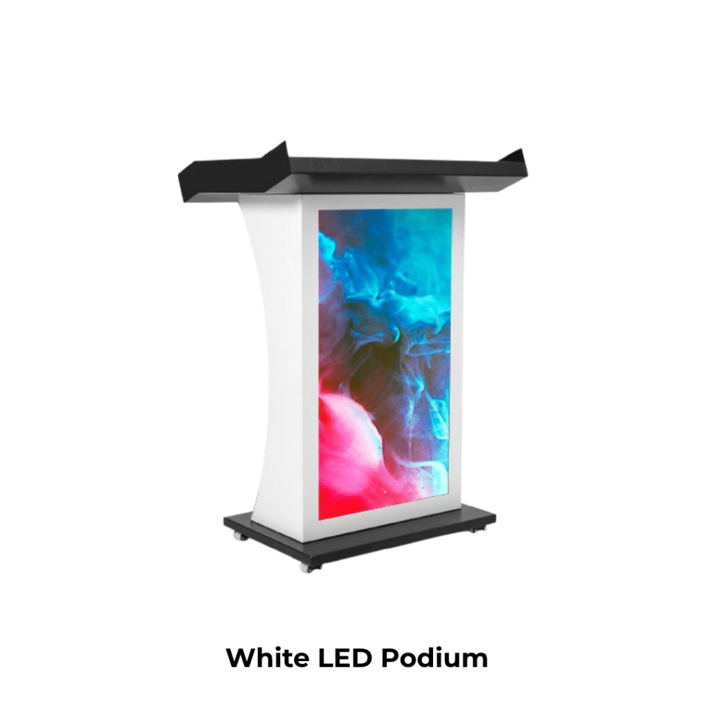 White LED Podium