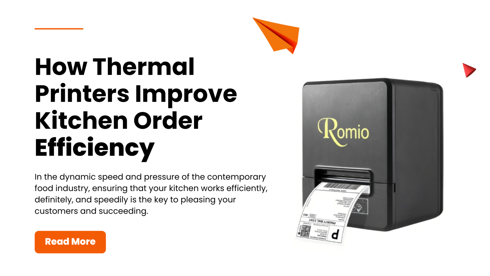 How thermal printers improve kitchen order efficiency