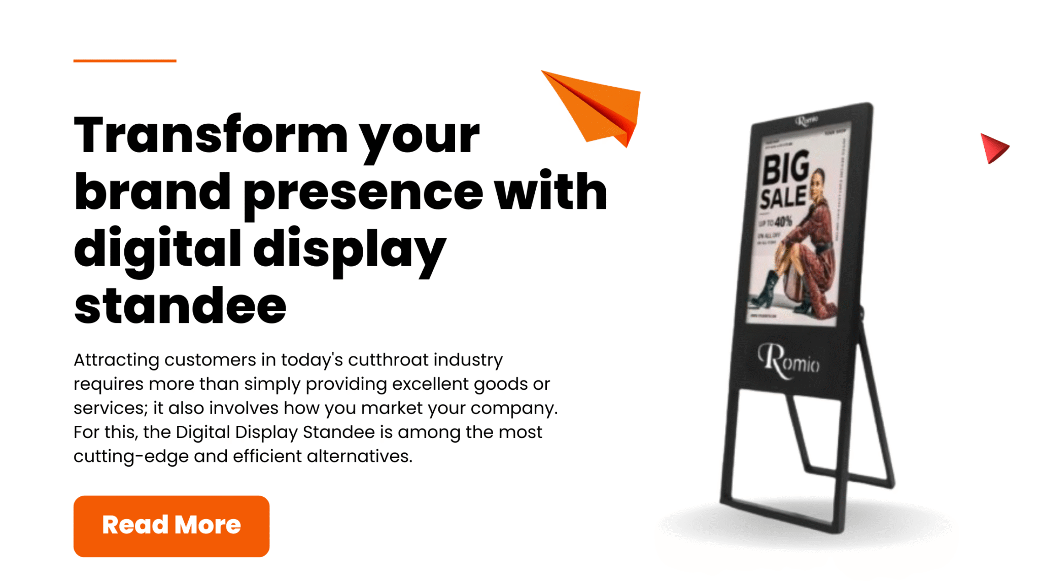 transform your brand presence with digital display standee services benefits best use areas