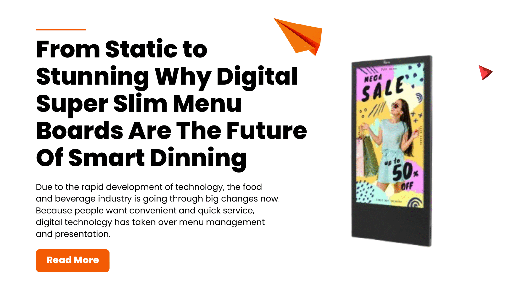 From static to stunning why digital super slim menu board are the future of smart dining