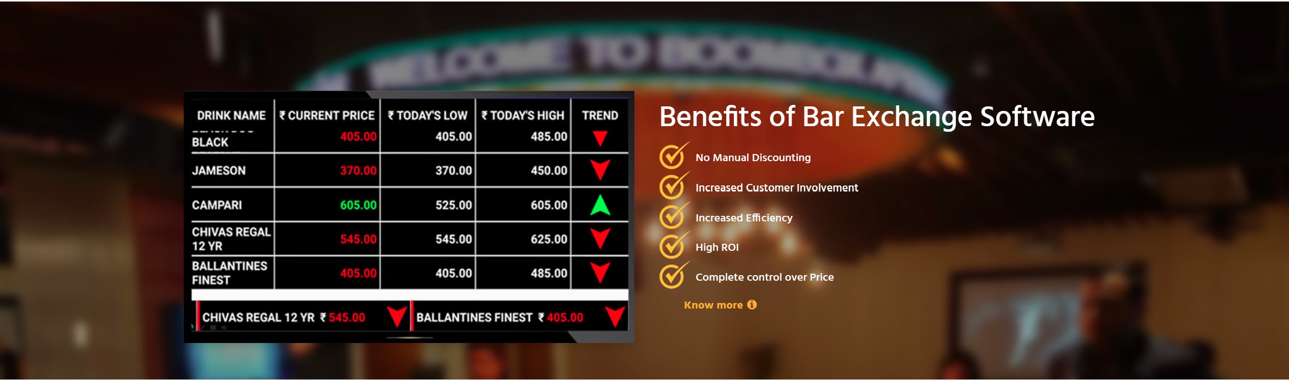Bar Exchange Software