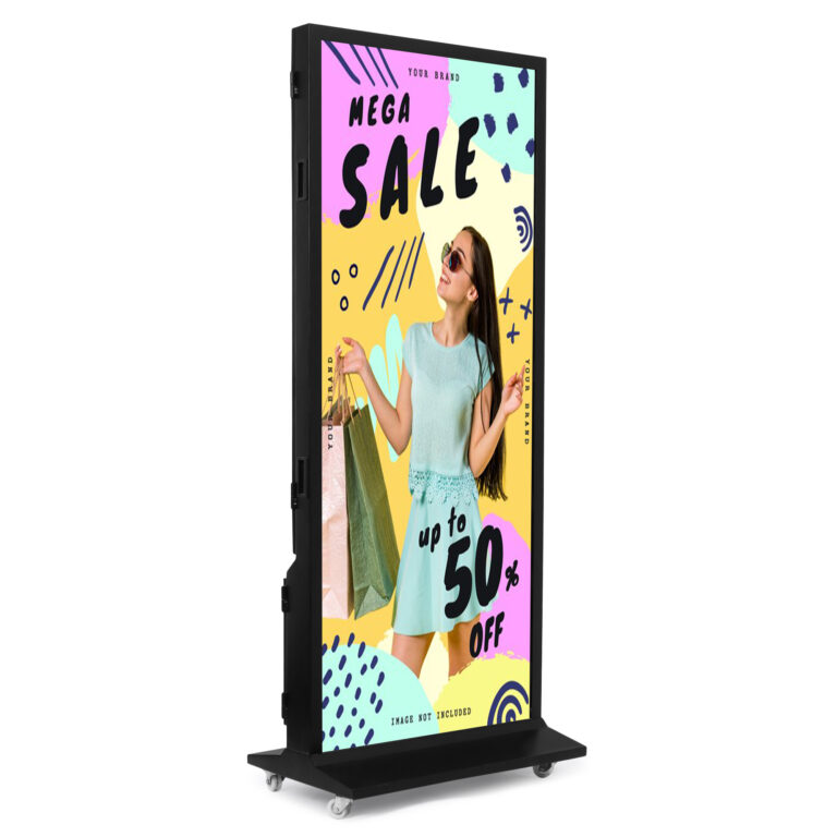 Outdoor Indoor Full length led standee