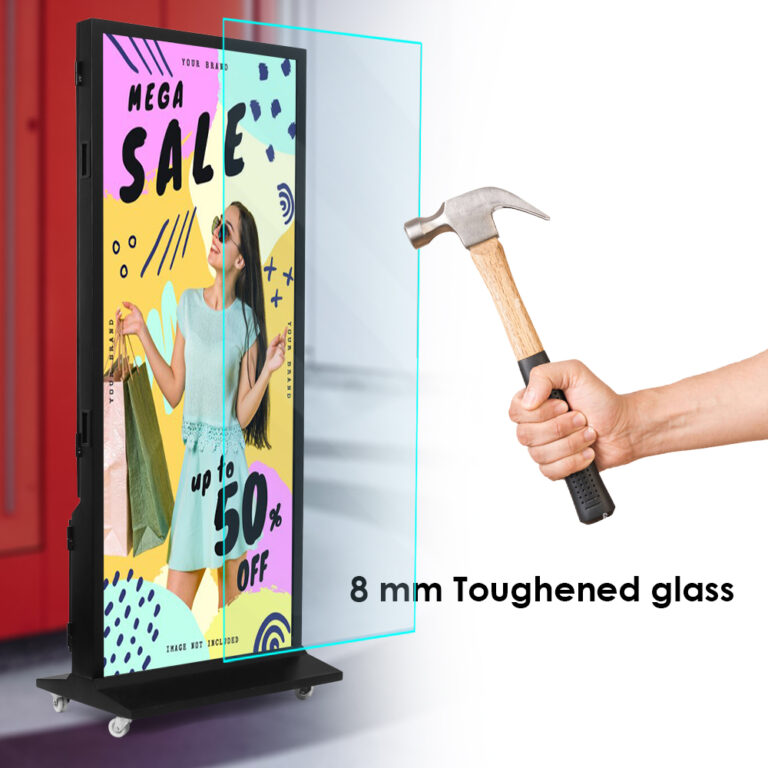 Outdoor Indoor Full length led standee