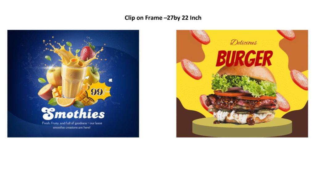 Clip on light frame