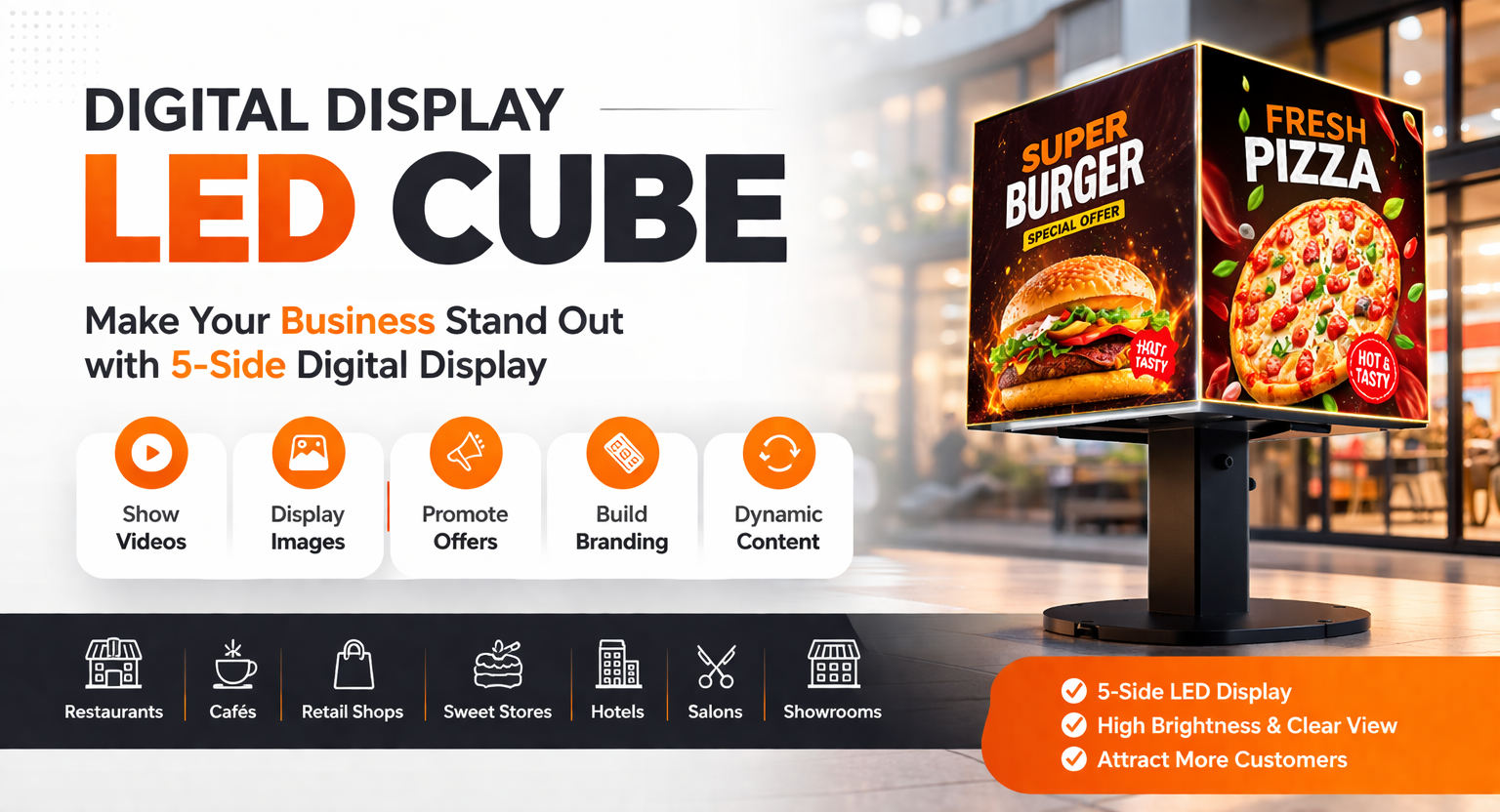 Digital Display Cube LED