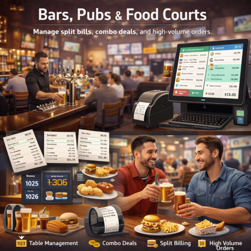 Bars Pubs & Food Courts