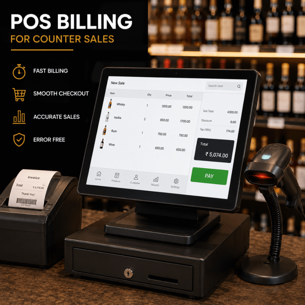 Liquor Shop Billing Software