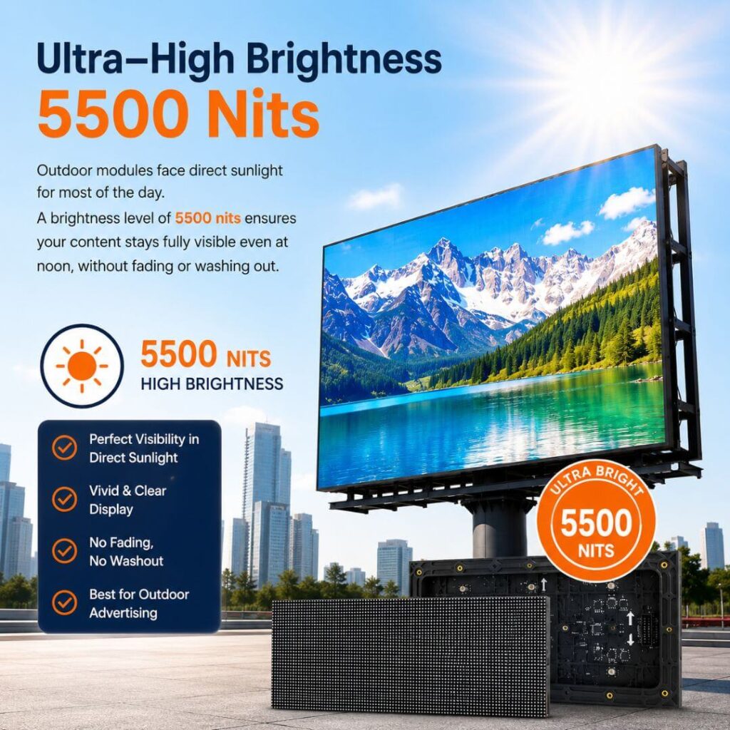 Ultra High Brightness 5500 Nits